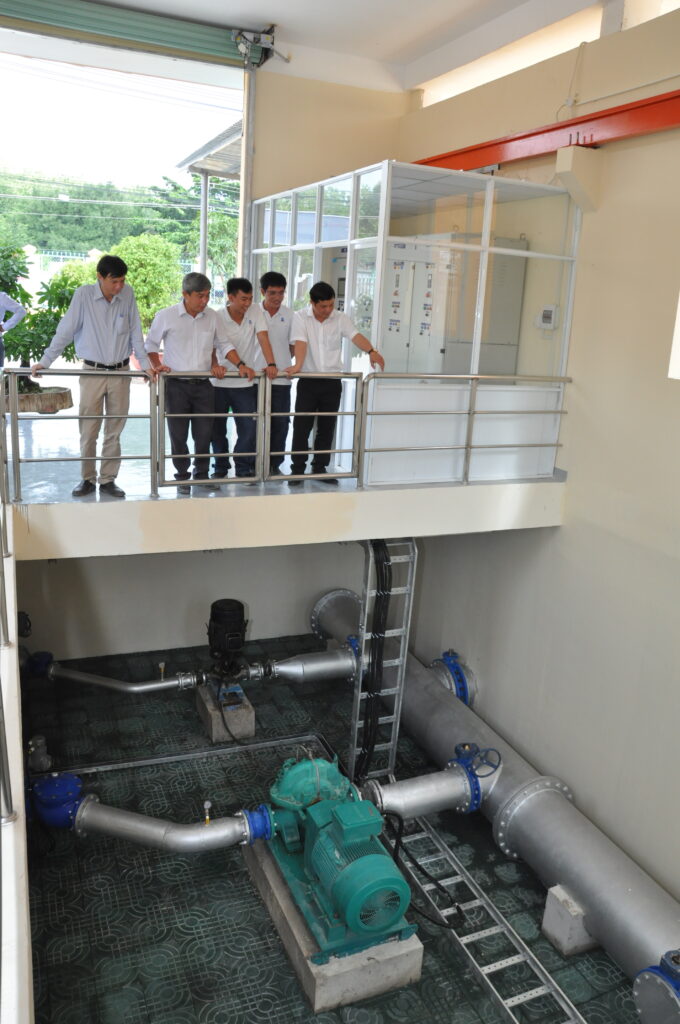 Nhà máy bơm tăng áp Hớn Quản công suất ban đầu 15.000m3 ngày đêm